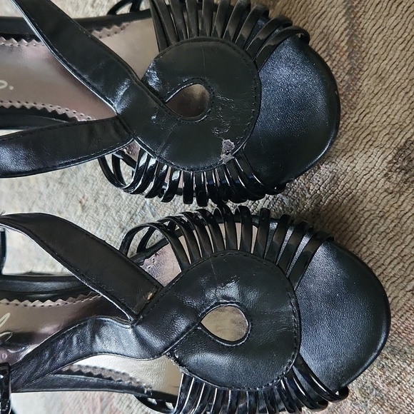 Black Sandal Wedges by Charles David size 5 - Picture 2 of 6